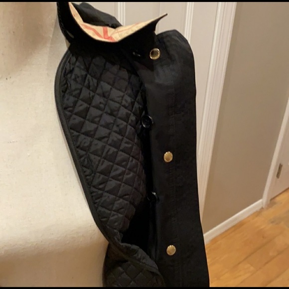 Burberry Harlington Black Zip-Front Hooded Parka - Picture 11 of 16